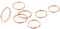 GOLDCHIC JEWELRY Anelli Donna Impilabili Per Ragazze Da Donna, Anello in Acciaio Inossidabile, Set Di Anelli Dona Per Fascia Midi Knuckle Da 1 Mm, Fedina Donna Oro Rosa