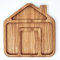 Lelekka® Assiette en bois pour enfants, Petite Maison, Natural product, made in Europe