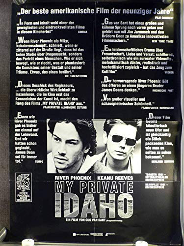 My Private Idaho - River Phoenix - Keanu Reeves Filmposter A1 84x60cm gefaltet