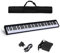 COSTWAY Digitales Piano Keyboard 88 Tasten, tragbares elektronisches Musikinstrument, Bedienfeld, Leichtgewicht, Musikgeschenke für Kinder und Anfänger, mit Tragetasche, schwarz