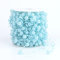 30m Perlengirlande Perlenband Perlenkette Perlenschnur Geschenkband Dekoband mit Perlen für DIY Basteln Party Tischdeko Hochzeit Braut Haarschmuck Ohrringe Halskette Brautstrauß Weihnachten,Blau