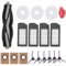 DingGreat Kit de Accesorios para ECOVACS DEEBOT X1 Omni Turbo Robot Aspirador - 1Cepillo Principal, 6 Cepillo Lateral, 4 Filtro HEPA, 3Trapos de fregona, 3Bolsas de Polvo, 1Cepillo de Limpieza