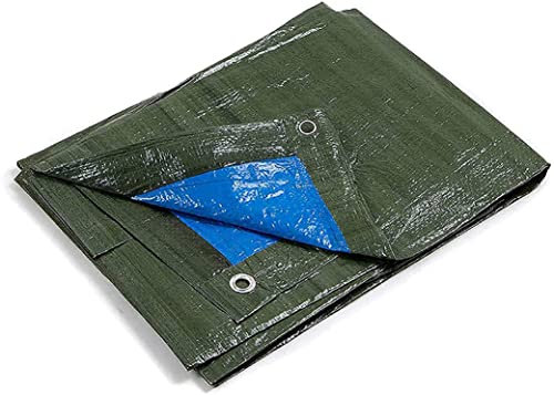 kippen 6064AS Bâche à œillets Bicolore avec Grammage 90 g/m² Taille 2 x 3 (6 m²) Vert/Bleu