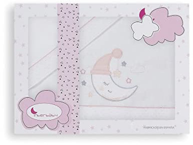 Bettwäsche-Set Luna Weiß und Rosa
