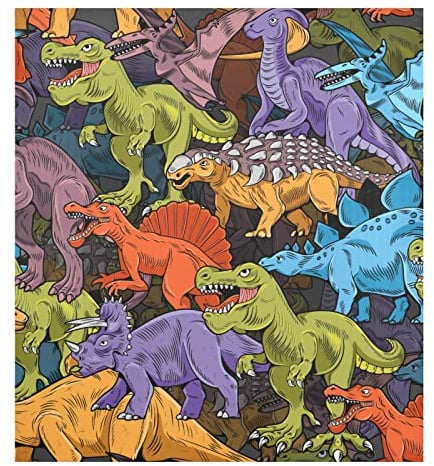 Naanle Geschirrspüler-Magnetabdeckung, Dinosaurier-Arten, Geschirrspüler-Abdeckung, magnetische Heimschrank-Aufkleber, Geräte, Aufkleber, Kühlschrank, dekorativ, 58,4 x 66 cm
