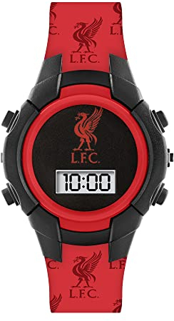 Liverpool Football Club Jungen Digital Quarz Uhr mit Silikon Armband LFC4001
