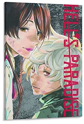 HANYING Hell's Paradise Jigokuraku Anime Art Boy Poster Leinwandkunst Poster und Wandkunstdruck Moderne Familiendekoration Poster 40 x 60 cm