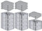 PROREGAL SuperSparSet 10x Eurobox NextGen Grip mit Auflagedeckel & 4 schwarzen Schiebeschnappverschlüssen, HxBxT 17x30x40cm, 16 L, Grau, Griffe geschlossen, Eurobehälter, Transportbox