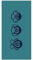 Depotex Strandlaken Strandtuch Badetuch Monkey Hellblau Handtuch Liegetuch Affen Emojis Strand Urlaub 80 x 160 cm