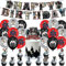 Skibidi Toilet Birthday Party Decorations Supplies: Banner, Balloons, Cake Toppers, Cupcake Toppers, Ribbon, Cake Decorations for Kids