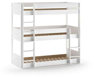 Vipack Bett, Scandinavian_Pine, Weiß, 206,7 x 199,8 cm