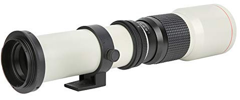 TéléObjectif Manuel, TéléObjectif 500 Mm F8-F32 pour Appareils Photo EF-S, Objectif à Mise au Point Manuelle pour la Photographie de la Faune, du Sport et des Paysages