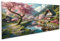 islandburner Bild auf Leinwand Fotorealistisches Japan Kirschblüte sanfte Kurven Bilder Wandbilder Poster