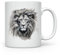 MAXIKIWI - Tasse à café ou thé en céramique lisse et durable pour la maison ou le bureau – Parfait pour toutes les occasions – Jésus Lion – 300 ml