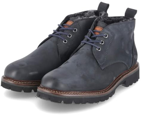 Sioux Herren Adalrik Stiefelette, Dunkelblau, 43 EU Weit