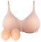 ONEFENG Prothese BH mit Silikon Brüste,Konkave Silikon Einlagen Pads Mastektomie Alltags Damen BH Ohne Bügel,Unterwäsche Einsätze Padding