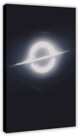 Schwarzes Loch im Weltraum, Planet, Schulzimmer, Bildungsposter, Leinwandposter, Wandkunst, Dekordruck, Bild Gemälde für Wohnzimmer, Schlafzimmer, Dekoration, Rahmen: 30 x 45 cm