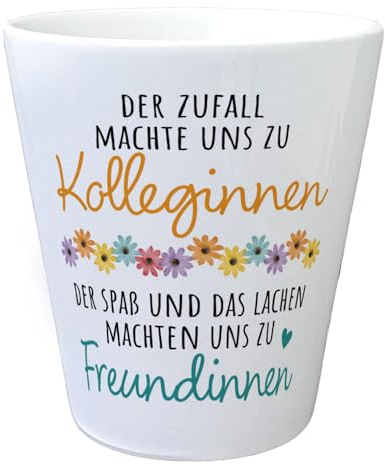 speecheese Beste Kollegin Blumentopf mit Spruch Zufall Kollegen Lachen Freunde Lieblingskollegin Freundin Abschied Neuer Job Jobwechsel