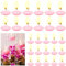 Schwimmkerzen, 38 Stück Schwimmende Kerzen, Floating Candles für Deko, 1.5-2 Stunden Brenndauer, Schwimmkerze fuer Pool, Spa, Badewanne, Hochzeit (Rosa)