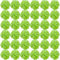 FagusHome 35 Pcs Silk Hydrangea Heads Artificial Flowers Heads with Stems Fake Hydrangea Flowers Head Diameter 7 Inches for Home Wedding Décor (Green)