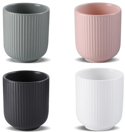 Japanische Ceramic Tea Cup, Minimalistischer Stil Porzellan teetassen set, Klein Ohne Henkel Keramik Teebecher, Modernem Design für Kaffee, Sake, Cappuccino, und Tee