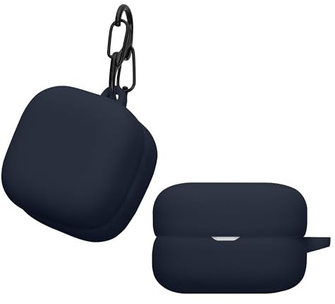 kwmobile Case Compatible with Sony LinkBuds Open WF-L910 Case - Silicone Cover Holder for Earbuds - Dark Blue