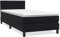 vidaXL Boxspringbett mit Matratze Schwarz 100x220 cm Samt, Bett, Bettrahmen, Einzelbett, Schlafzimmermöbel, Lattenrost, Samtbett, Polsterbett
