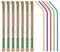 HOT BARGAINS 1000 x Multicolor Paper Flexible Drinking Straws Individually Wrapped 21 cm Long, 6mm Dia U Shaped Straws Food Grade Disposable Paper Straws (1000)