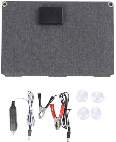 40W Chargeur Solaire 12V, Panneau Solaire Portatif de pour, Imperméabilisation de l'eau, Conception de 4 Fois, Chargeur Portatif pour Augmenter, Camping