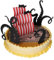 Cake Company Pirat Motivtorte | Torte Dekoration Set mit Schatzkarten-Zuckeraufleger & Papp-Pickern (Tentakel & Segel) | Perfekt für Kindergeburtstage & Piraten-Motto-Partys