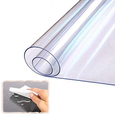 ZLYWE Tappetini for Ufficio, Sottopiatto Protezione Pavimento Tappeto，Non Arricciato Nessun Odore di Plastica for Pavimenti in Legno Duro, Taglie Multiple (1.6mm,120x180cm)