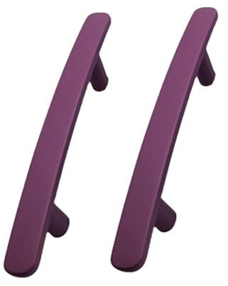 DSWZLQDXB 2pcs Cabinet Handles Colourful Kitchen Door Handles zinc Alloy Profiles Drawer Pulls Wardrobe Children's Room Knobs Cupboard Door Levers (Hole Distance 128mm,Purple)
