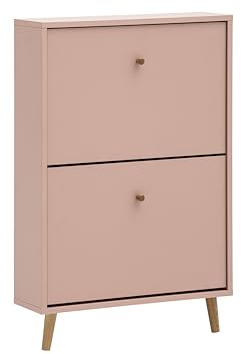 Schildmeyer Bjarne Schuhschrank 160169, apricot, 59,8 x 19,5 x 92,2 cm, platzsparend durch geringe Tiefe