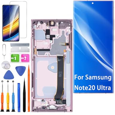 HLYGZX Pantalla para Samsung Note20 N985F Ultra TFT Dorado con Marco | Sin Huellas Digitales，con Kit de reparación，TFT LCD，Pantalla HD，Reemplazar la pantalla,Pantalla no Curvada,para Modelo:N986N