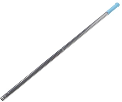 LOORGVEL Besenstiel mit Gewinde aus Edelstahl 19mm Glatt und Poliert als Ersatzgriff für Bodenreinigungsbesen für Haushalt und Gewerbe Zufällige Farbe