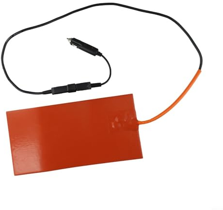 Durashmall Silikon-Heizkissen, 12 V, 100 W, mit integriertem Thermostat, zum Warmhalten von Lebensmitteln in Lieferbeuteln, flexible Platzierung mit abnehmbarem Kabel, Überhitzungsschutz