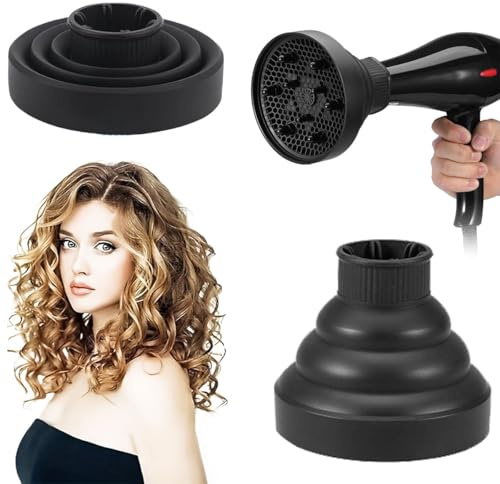 Diffusor Haar Universal,Diffusor Aufsatz Locken Hair,Diffusor Haarfön Tragbar,Diffusor Föhn Aufsatz,Diffusor Aufsatz Silikon,Haartrockner Diffusor Faltbar Föhnaufsatz Locken Universal