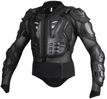 Protektorenjacke AHP Protektorenweste Protektor Körperschutz Motorrad Motocross Schwarz