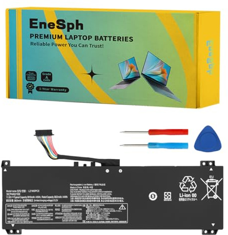 EneSph 45Wh L21M3PC0 Laptop-Akku für Lenovo IdeaPad Gaming 3-15ARH7 Type 82UK 82SB IdeaPad Gaming 3-15IAH7 Type 82S9 82UJ Series L21D3PC0 L21C3PC0 L21L3PC0