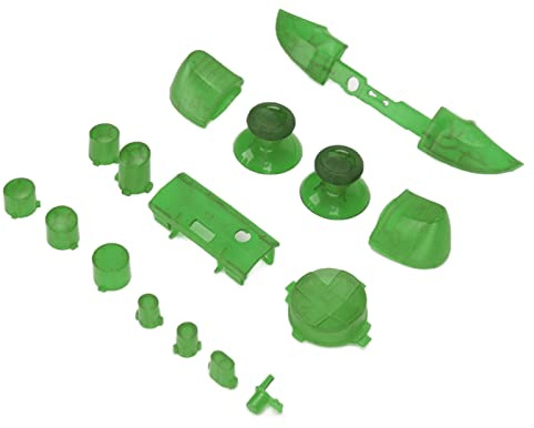 CHICIRIS Set Completo di Moduli Trigger, Eleganti Pulsanti del Controller di Gioco per Serie S, ABS Ad Alta Resistenza, Personalizzazione Unica, 13 Pezzi (Verde trasparente)