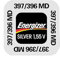 Energizer 397/396 SR726W - Set di due batterie 1,55 V