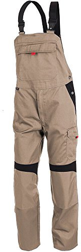 Kübler Arbeit Latzhose Inno Plus, 1 Stück, 60, sandbraun/schwarz, 37575413-2599-60