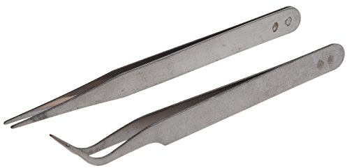 Smallwise Trading 2 X Rhinestones Gems Eyelash Nippers Tweezers Nail Art Acrylic Gel Picking Tool