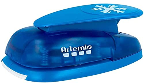 Artemio 5 cm großes Motivstanzer, Schneeflocke, Blau