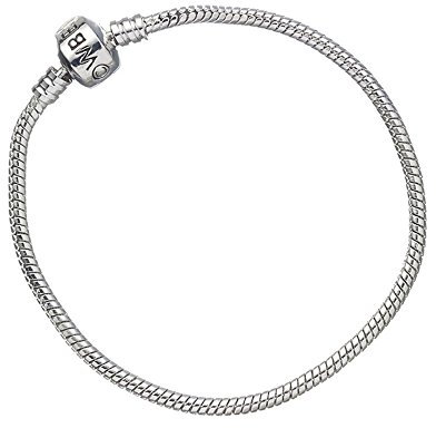 Harry Potter Armband 18 cm silberfarben, aus Metall, auf Backerkarte.