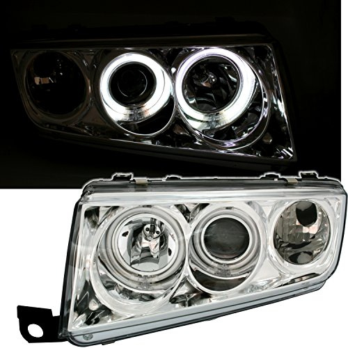 CCFL Angel Eyes Scheinwerfer Set in Klarglas Chrom
