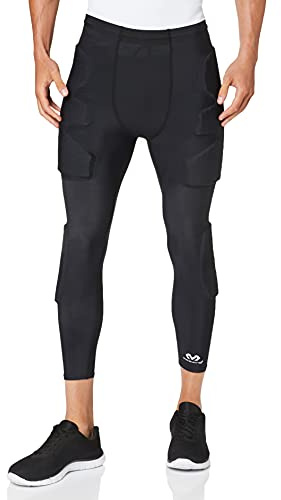 McDavid Unisex torwart fotbollsbyxor Mcdavid Hex torwart 3/4 byxor SVART Large