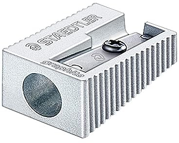 Staedtler 510 10, Pencil Sharpener (Manual Pencil Sharpener, Metallic, Metal)