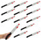 Halloween Knife - Pack of 12-30cm Long Fake Bloody Knife with Black Handle - Halloween Slasher Bloody Knife Fancy Dress Prop Accessory