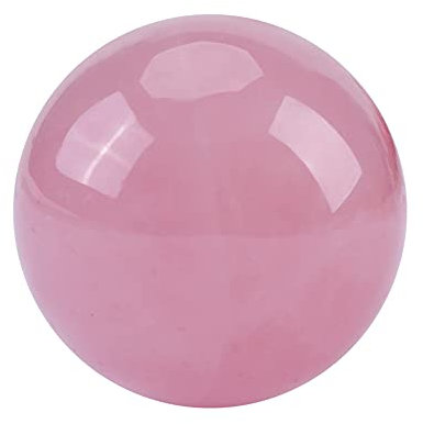 Natural Rose Quartz Crystal Ball, Rose Massage Stone Ball, Rose Quartz Sphere Ball Room Decor Healing Balancing Chakra Balancing